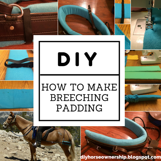 DIY How to make breeching padding britching britchin