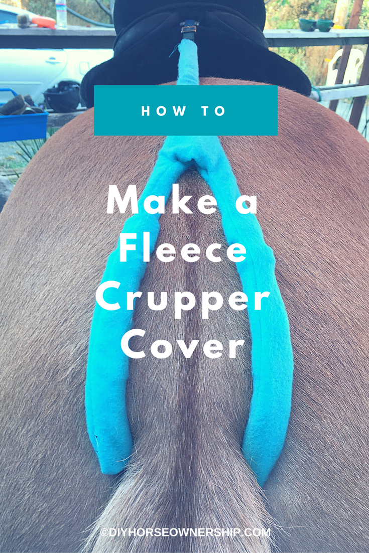 DIY How to Make a Fleece Crupper Cover-2