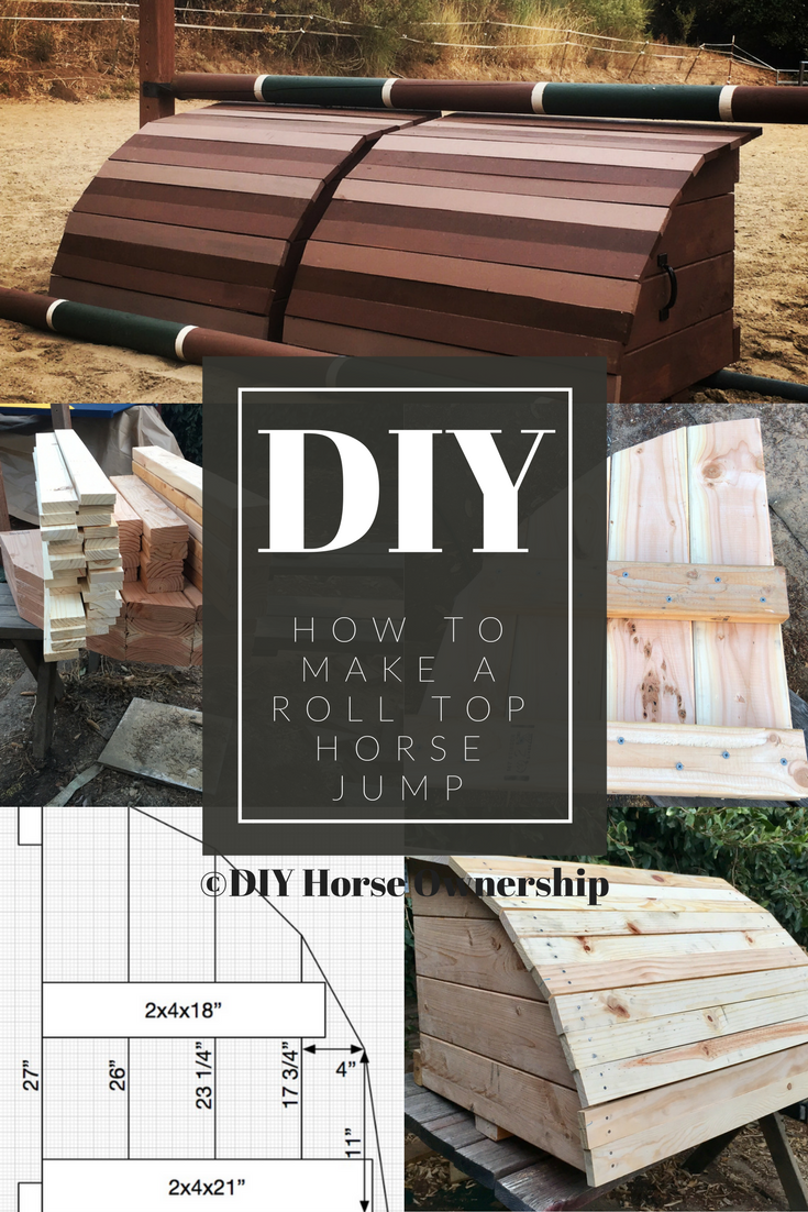 DIY How to Make a Roll Top Horse Jump