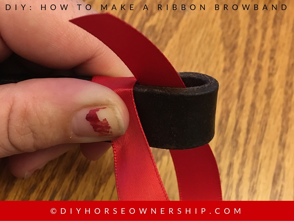 DIY How to Make a Ribbon Browband Step 8