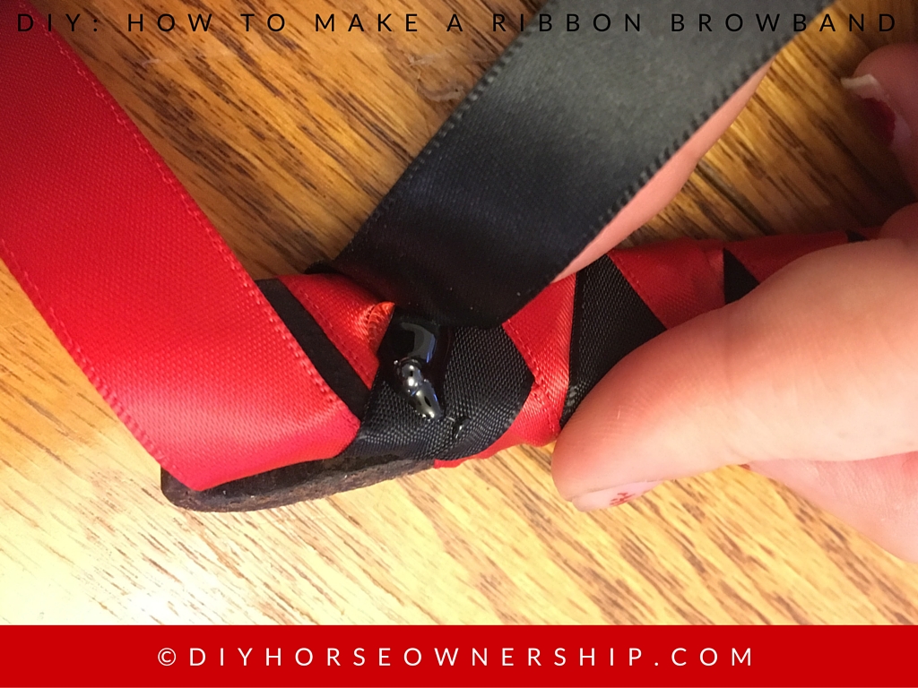 DIY How to Make a Ribbon Browband Step 9