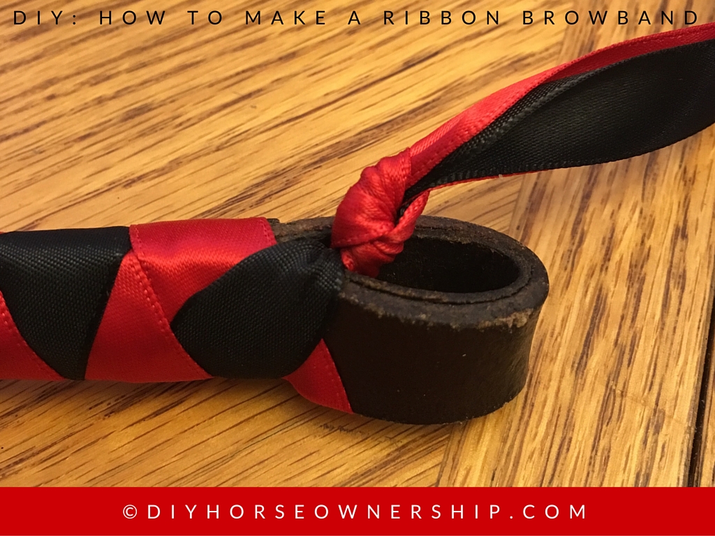 DIY How to Make a Ribbon Browband Step 12