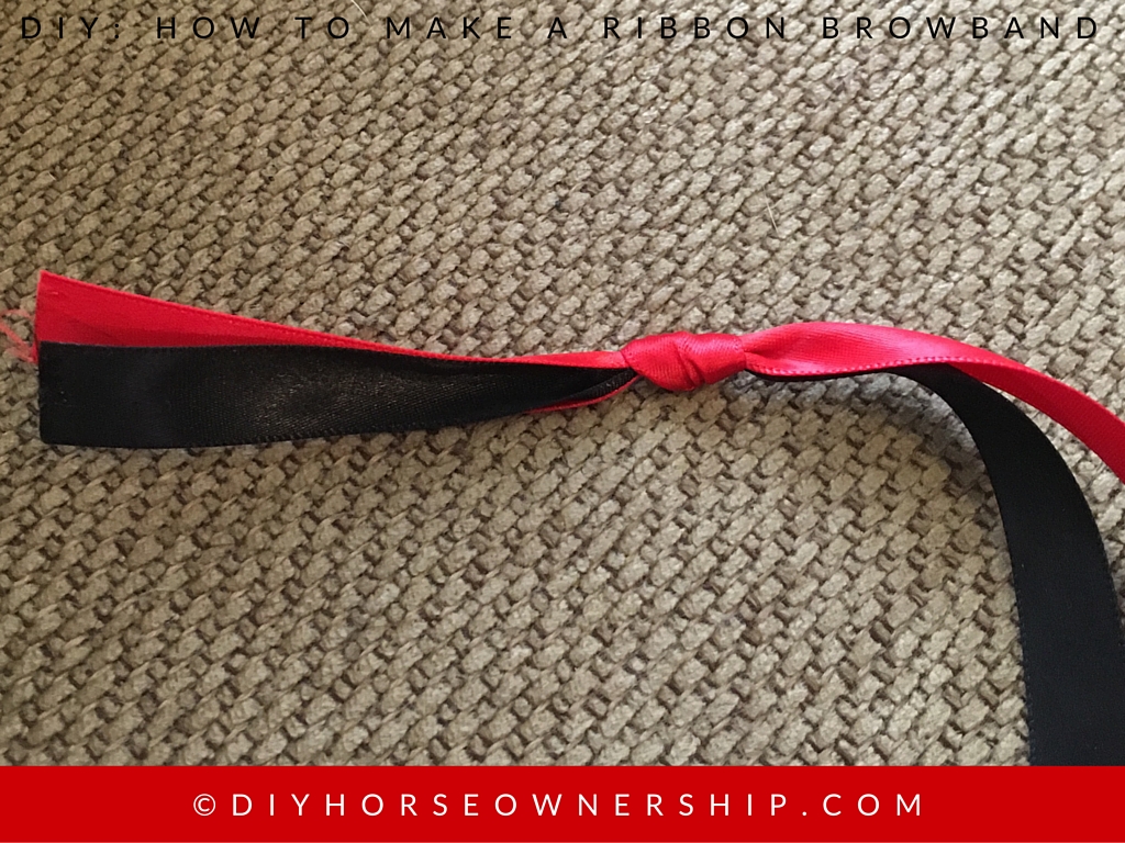 DIY How to Make a Ribbon Browband Step 1