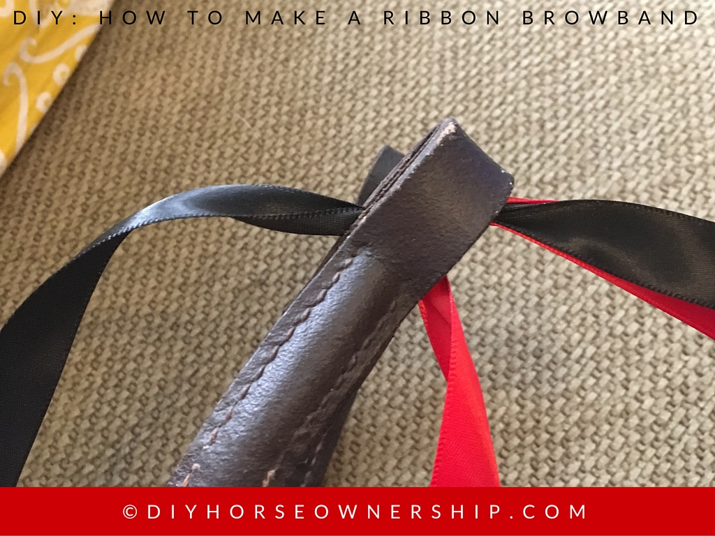 DIY How to Make a Ribbon Browband Step 2