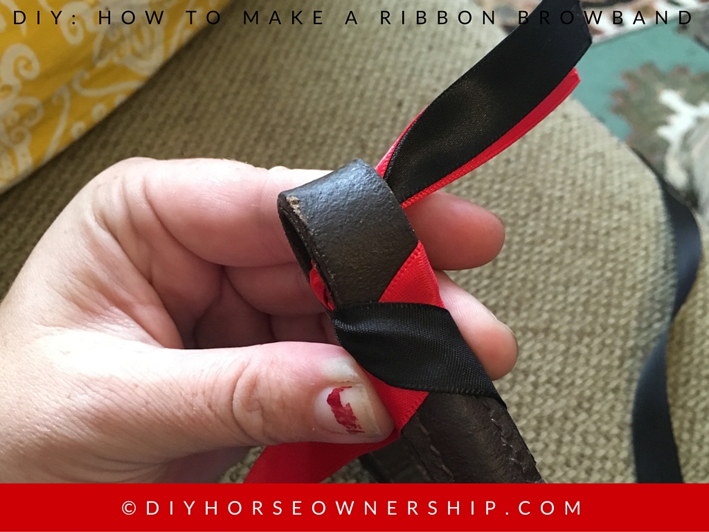 DIY How to Make a Ribbon Browband Step 3
