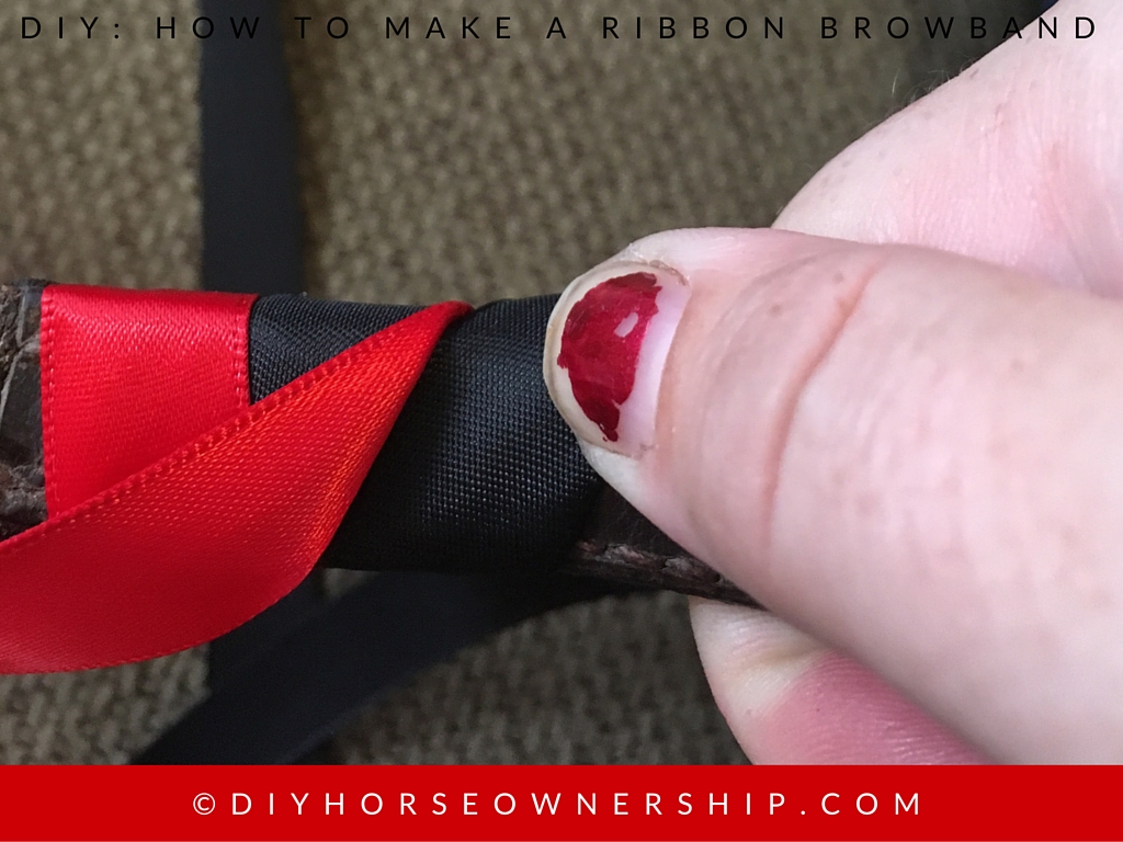 DIY How to Make a Ribbon Browband Step 5