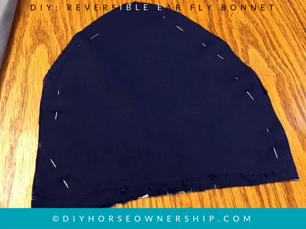DIY How to make a reversible ear horse fly bonnet