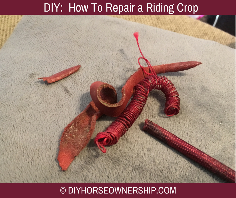 DIY: How to make repair fix a riding crop horse whip