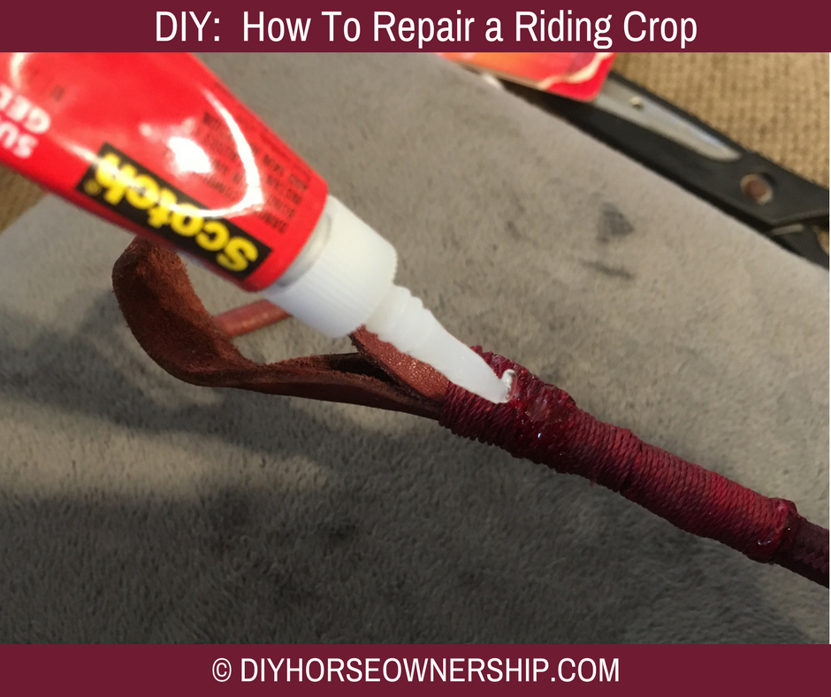 DIY: How to make repair fix a riding crop horse whip